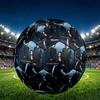 The Vampire Diaries Print Size 5 Soccer Ball, PU Wear Resistant Football for Match Training and Daily Practice, Birthday Gift for Soccer Fans