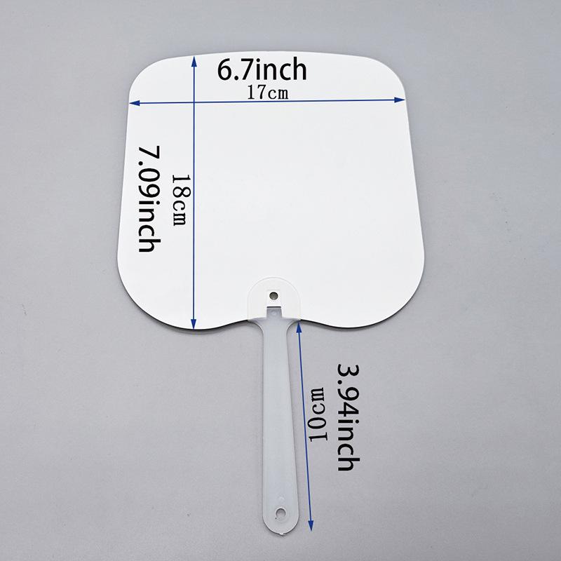 Custom Double-Sided PET Plastic Printable Fan for DIY Heat Transfer Design