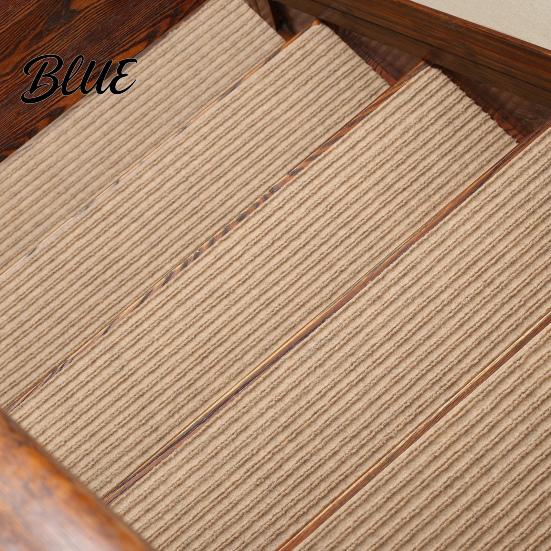 Self-adhesive Stair Treads Runners Rug Carpet Mat Steps Non-Slip for Wooden Safety Residue-free Self-Adhesive Indoor