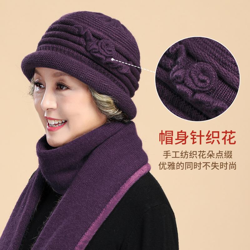 Winter new fashion warm adult hat outdoor cold simple rabbit hair blend knitted hat elegant women's hat