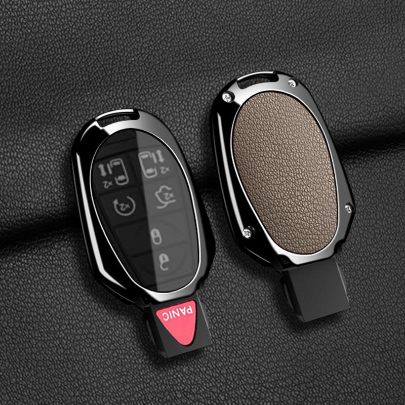 Car Fob Key Case Cover Holder Chain For Jeep Commander Dodge Grand Caravan Chrysler Grand Voyager Town Country For Chrysler 300C