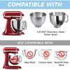 3 Pack Silicone Covers Compatible with KitchenAid Tilt-Head Stand Mixer 4.5-5 Quart Stainless Steel Mixer Bowls, for KitchenAid Accessory, Dishwasher