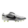 Nike Premier 3 Low FG Metallic Silver Volt Unisex Cleats Grey Black HM0265-004