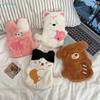 Cute Plush Animal Hand Warmers - Soft Cartoon Cat/Dog Hot Water Bottles for Winter Warmth