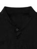 NOIRER Crinkle Multi-Pocket Half Shirt (Black)