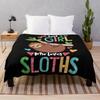Sloth Flannel Throw Blanket Cute Animals Pattern Blanket for Kids Girls Boys Gifts Warm Lightweight Super Soft for Bed Couch