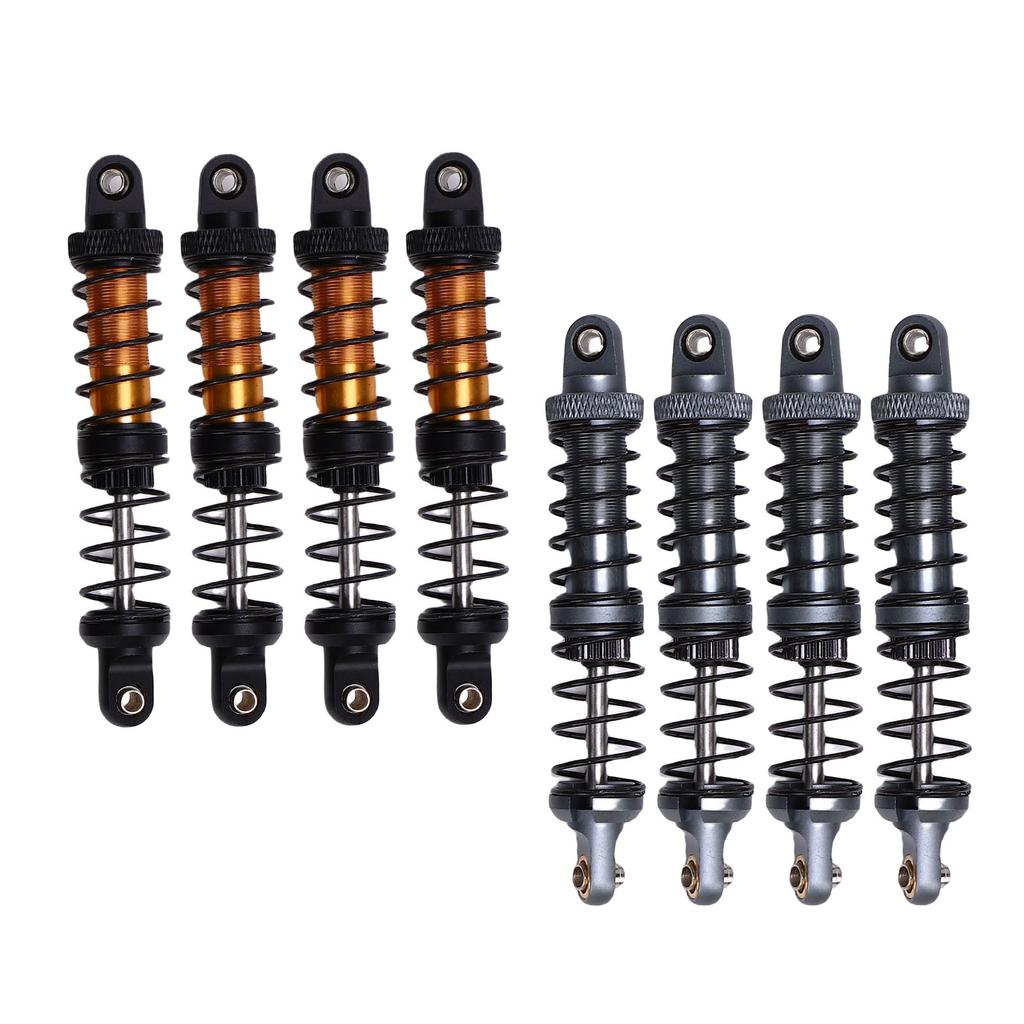 4PCS RC Metal Shock Absorber Dampers Double Section Spring Alloy 1/10 Scale RC Car Shock Absorber