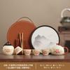 Guofeng Travel Set Gifts Guochao Outdoor Ancient Rhyme Pot Car Express Cup Tea Set Enterprise