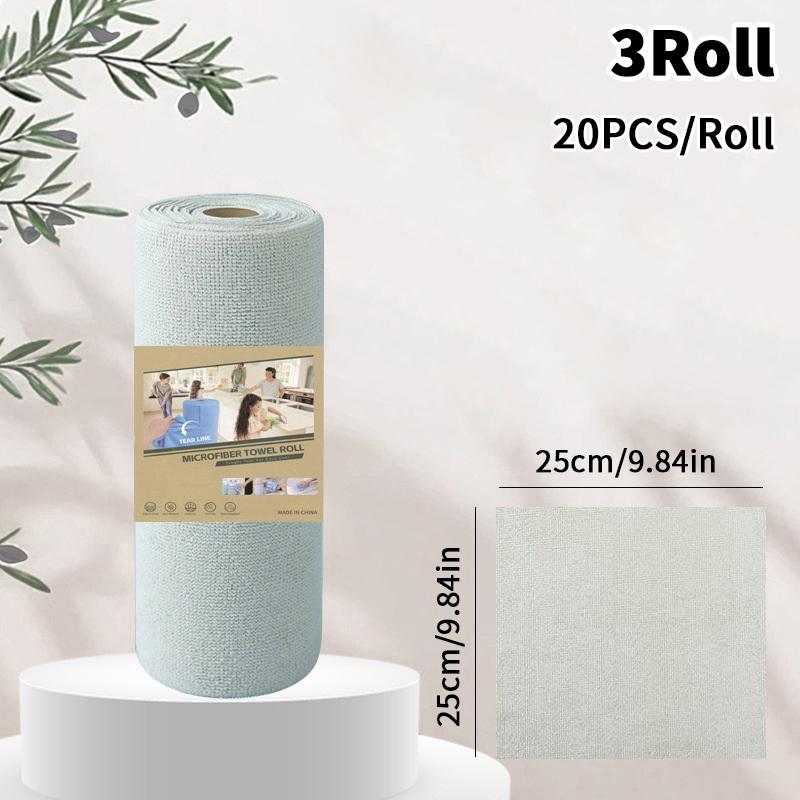 Abreißbare Reinigungsrollentücher Langlebiges Wiederverwendbares Geschirrtuch Für Küche Fettabweisend Und Schnelltrocknend Mikrofasertücher Zum Abreißen