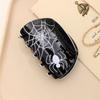 Gothic Spider Web Hair Claw Headwear Large Shark Clip Fashion Halloween Claw Clip  Girls