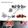 X7JF Anti Theft Auto Security License Plate Screws Accessory StainlessSteel Screws