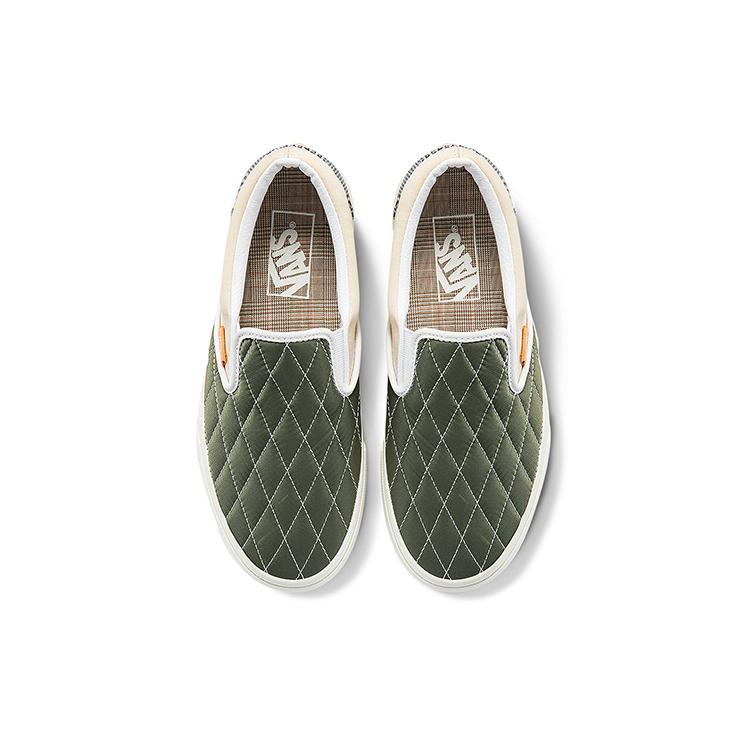 Vans Unisex Slip On Sneakers Multi color 'Green Light Gray' VN000XG88MZ