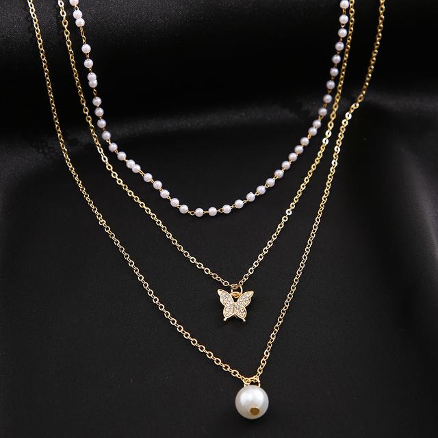 SE ME Collana con Ciondolo Farfalla Colore Argento Vintage per Donna Uomo Collane Catena Cubana Hip Hop di Tendenza Gioielli Accessori Regalo