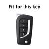 4 Tasten TPU Auto Flip Key Case Cover für Toyota Hilux Yaris RAV4 Corolla Avensis Aygo Verso Scion TC Auris Zubehör