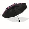 Psychedelic Skull Pentagram Wall HangingUmbrella, Portable 3-Fold Umbrella for Men & Women,Christmas Gift ES198
