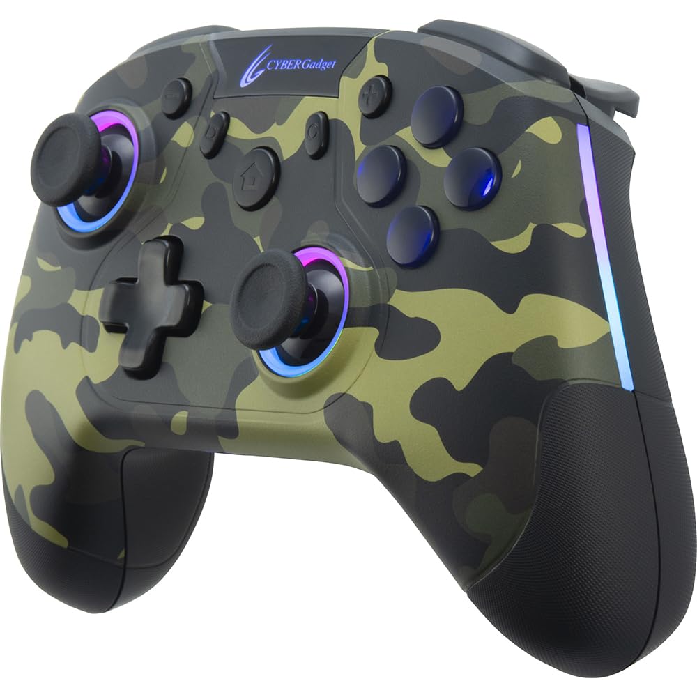 CYBER Gaming Controller HG Wireless Type Camouflage Green (for SWITCH)