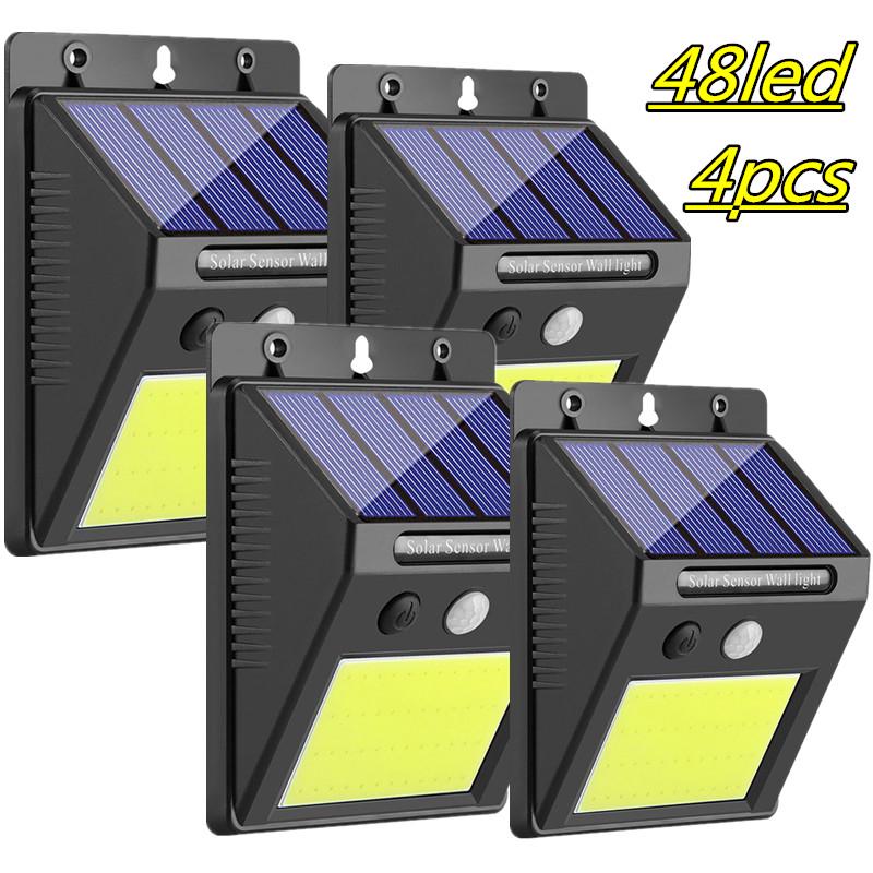 960LM 48LED COB LED Solar Wandlicht PIR Motion Sensor Path Yard Outdoor