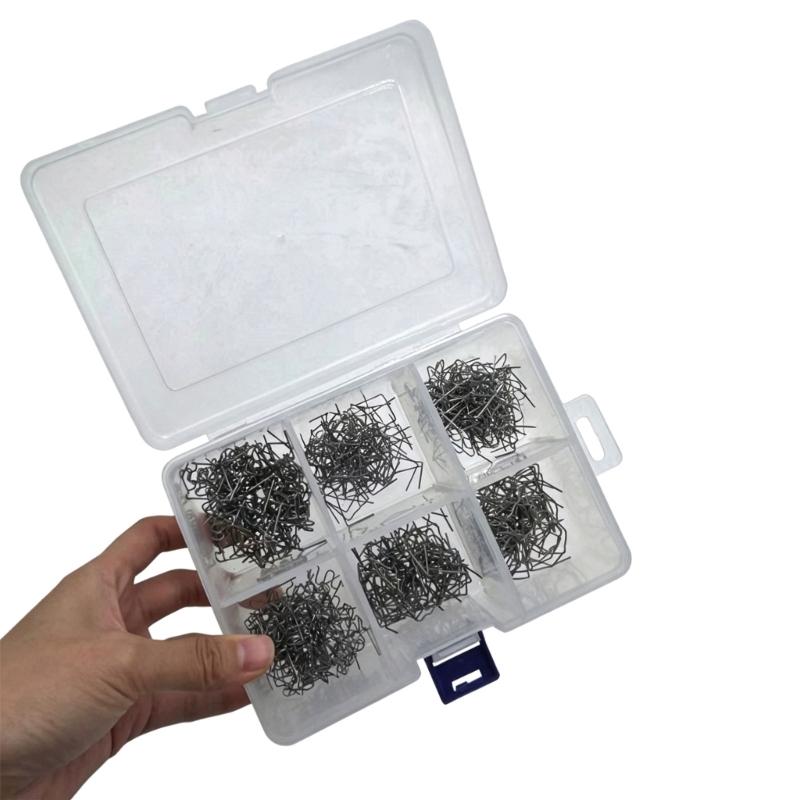 Steel Plastic Repair Metal Insert Set, 6 Type Assortment for Hot Stapler Use and Crack Corner Repair Tasks Daily