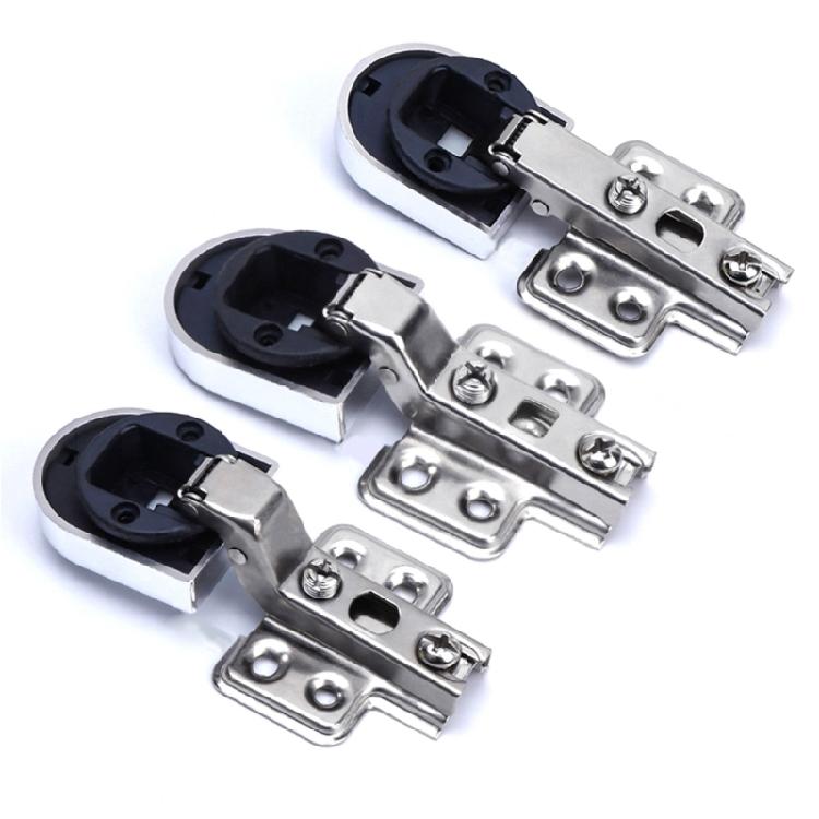 2 Pezzi Cerniera Clip per Porta in Vetro di Armadio da Cucina Acciaio Laminato a Freddo Cerniere Idrauliche per Porte in Vetro Accessori per Mobili