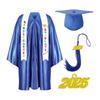 Kindergarten Graduation Cap With Tassel & Printed Gown. Perfect For Memorable Pos And Ceremonies