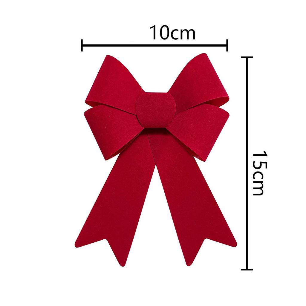 Christmas Bow Decoration Red Bow Knot Baubles Hanging Ornaments DIY Xmas Trees Pendant For Holiday Home Party Decorations