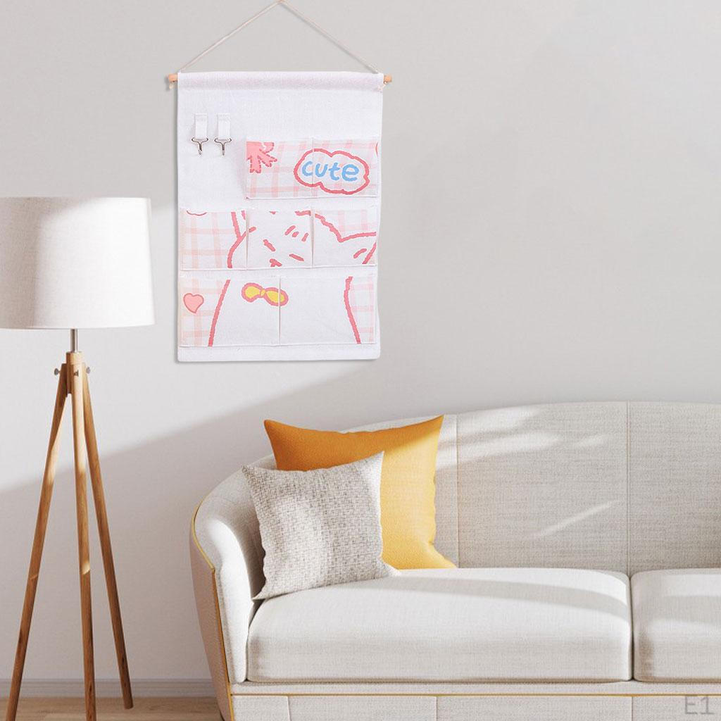 Fabric Wall Door Cloth Hanging Storage Bag Case Organizer