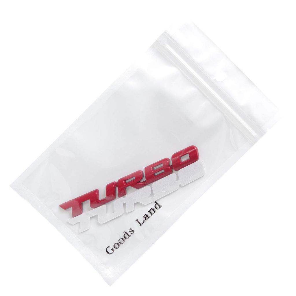 CarOver [3D Metal] Universal TURBO Sticker Turbo Car 3D Cool