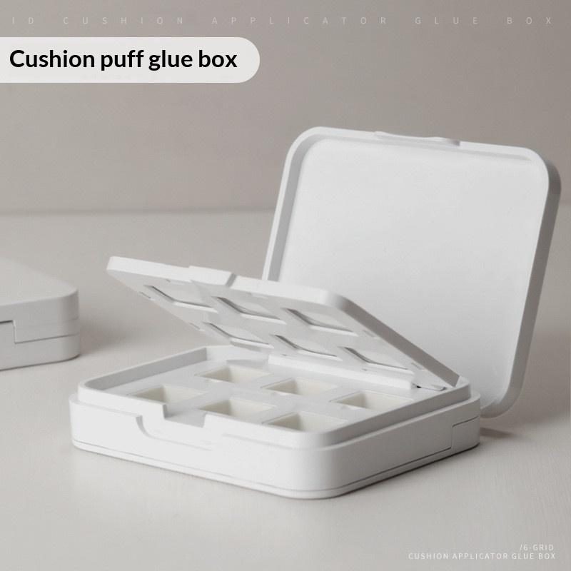 Six-Grid Empty Nail Cushion Pat Pat Gel Jar Box For Nail Manicure Diy Fast Painting Gel Solid Uv Varnishes Ombre Gel Nail Polish