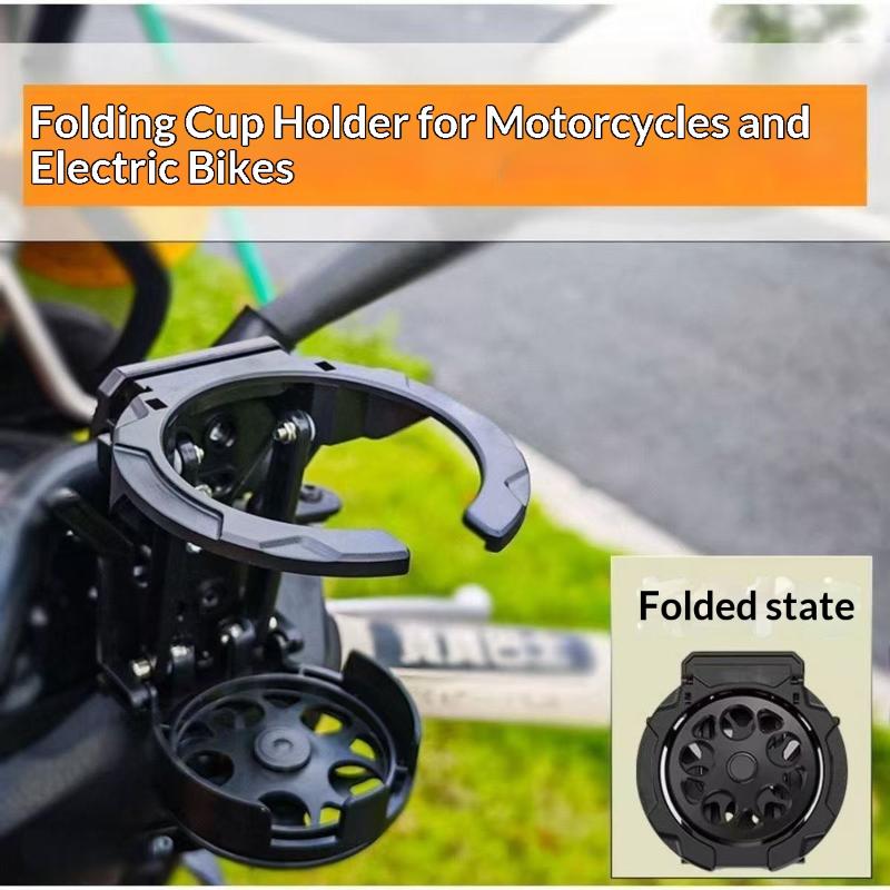 1Pcs Universal Foldable Retractable Multi Purpose Water Cup Holder For Motorcycle Bike Atv Scooter Handlebar Drink Bottle Mount