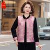 Middle-Aged Women's Floral Long-Sleeve Three-Piece Outfit