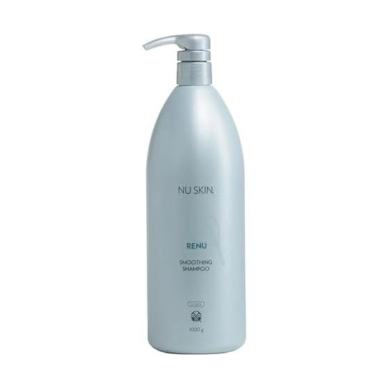 Nu Skin | Renew Smoothing Shampoo (Moist) | 1,000g | Adds moisture to dry and damaged hair | Contains panthenol and shea butter