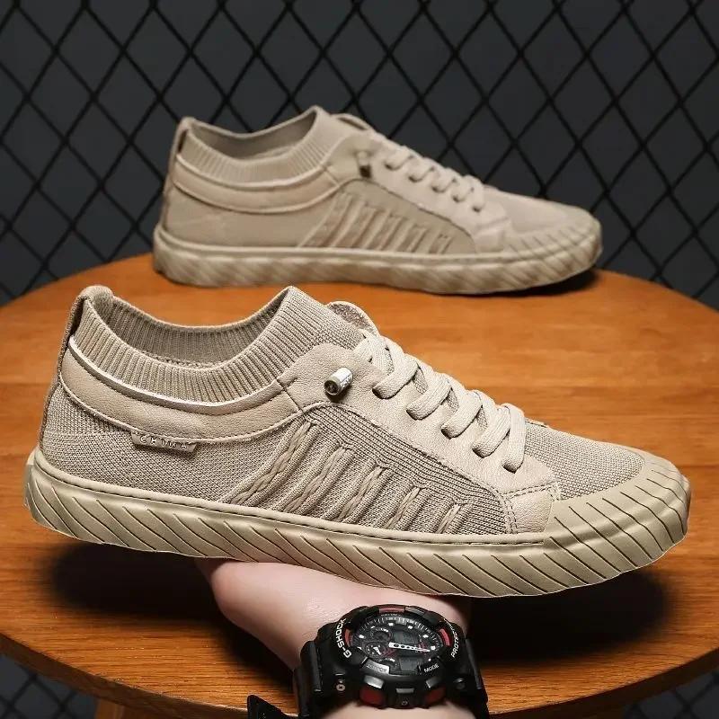 fashion Men Lightweight Breathable Work Boots Fashion Non Slip Comfortable Versatile Sports Shoes Outdoor Travel Vacation Leisure Shoes