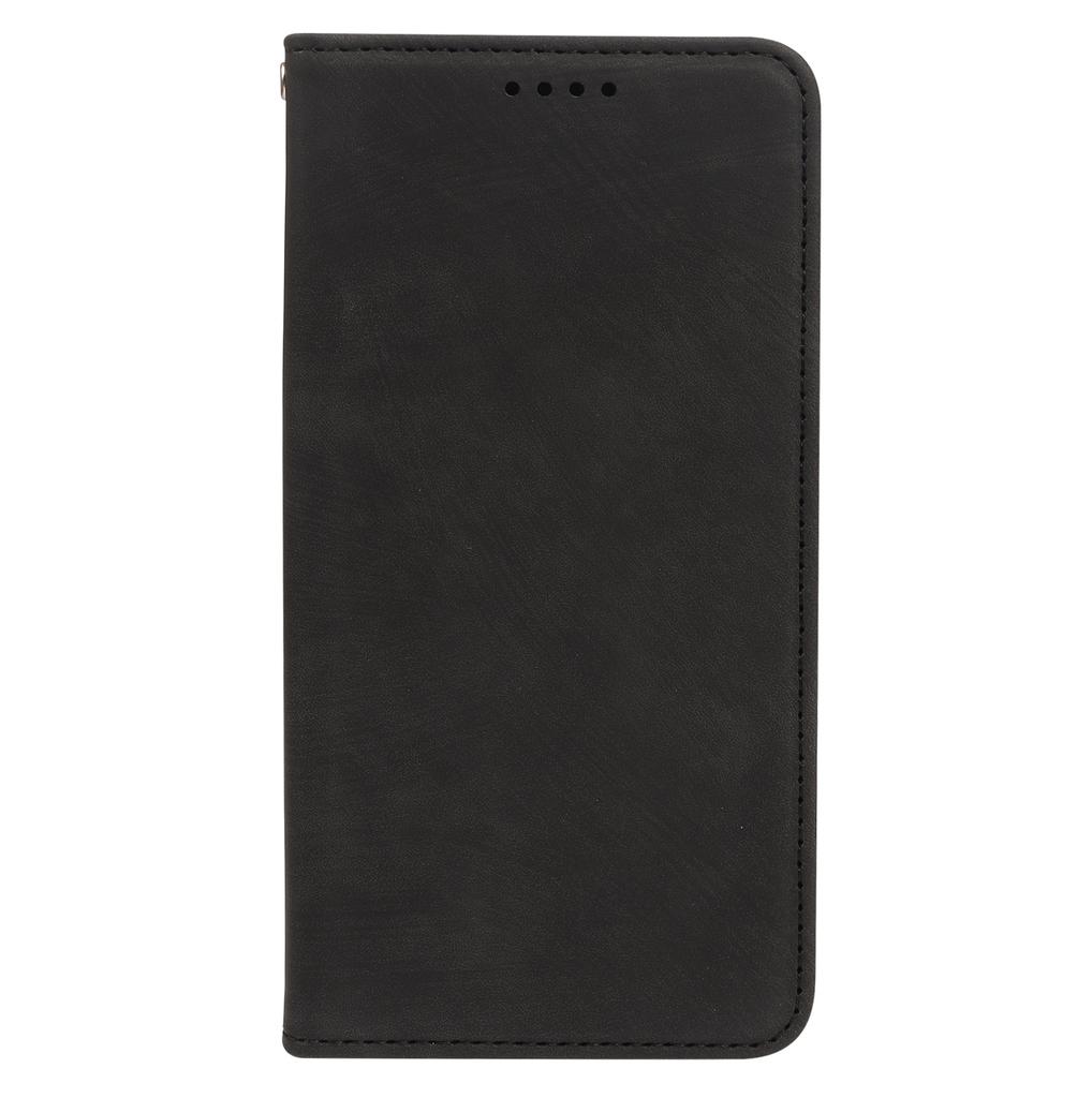 For Samsung Galaxy A17 Case Strong Magnetic Leather Wallet Phone Cover with Striped Texture