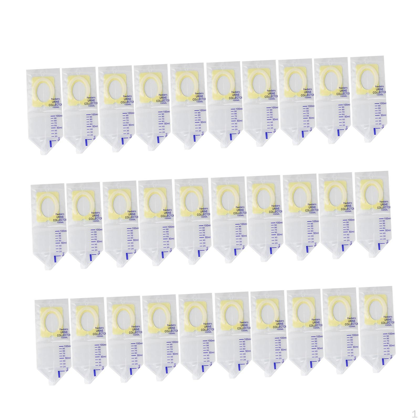 

30 штук педиатрических мочеприемников детские прозрачные ловушки для кемпинга и путешествий