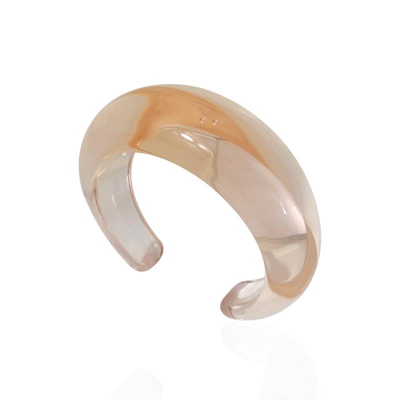 Siasiya Red Crescent Resin Stud Earrings – Women’s Autumn/Winter Collection: Elegant, Niche Style Hoops and Bracelet Set