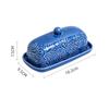 Ceramic Butter Box Dessert Plate with Lid Butter Dish Cheese Box Dim Sum Dish Snack Bowl Fruit Plate Cake Tray Butters Tray