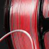 Two Color Silk Filament PLA 3D Printer 1.75mm, Red Silver Dual Filament, Printing Accessories for DIY Projects, Models and Crafts Spool