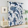 Shark Print Curtain Bedroom Living Room Balcony All Season Adults Decoration Curtains Darkening Set Of 2 Made Polyester Area Decor