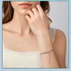 S925 Sterling Silver Simple Love Basic Bracelet, Classic Versatile Snake Bone Chain Bracelet Bracelet