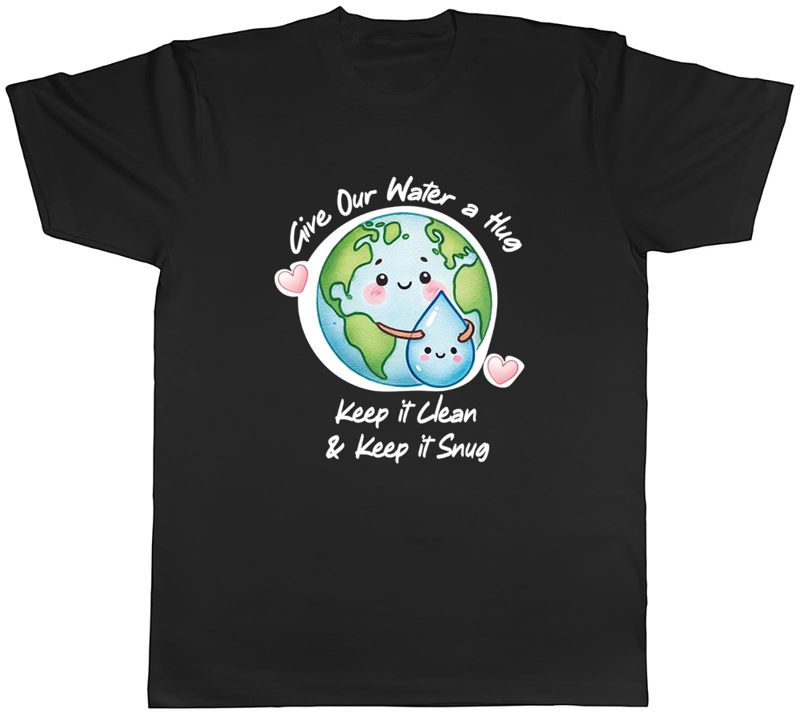 Give our Water a Hug Water Day Mens T-Shirt Tee Gift Top L