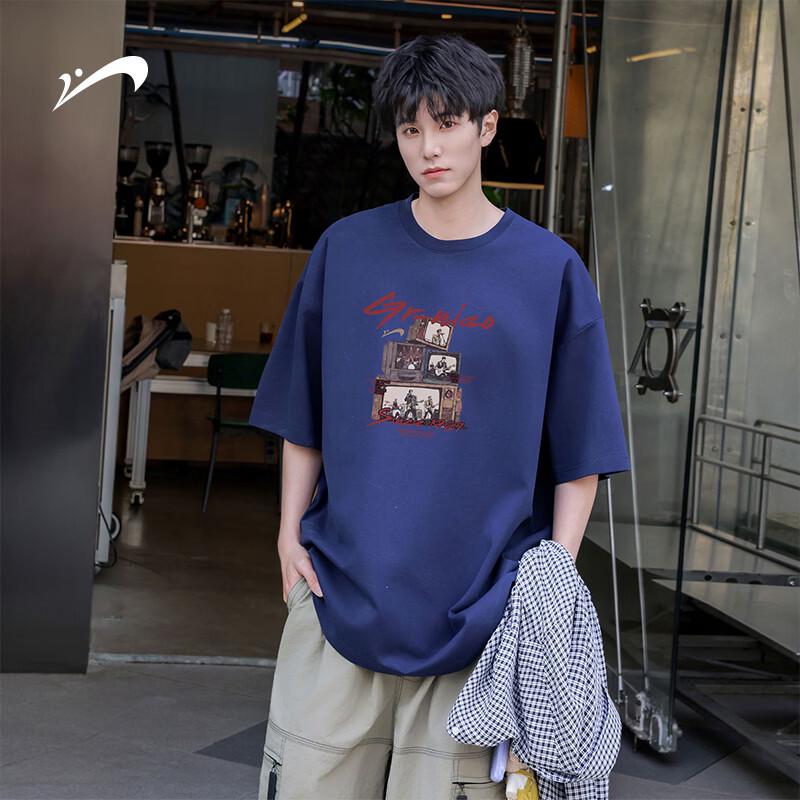 

Guirenniao Men s Loose-Fit Pure Cotton Short-Sleeve T-Shirt S