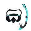 Adult Full Dry Snorkel Set Large Frame Silicone Diving Mask Tempered Glass Swimming Snorkeling