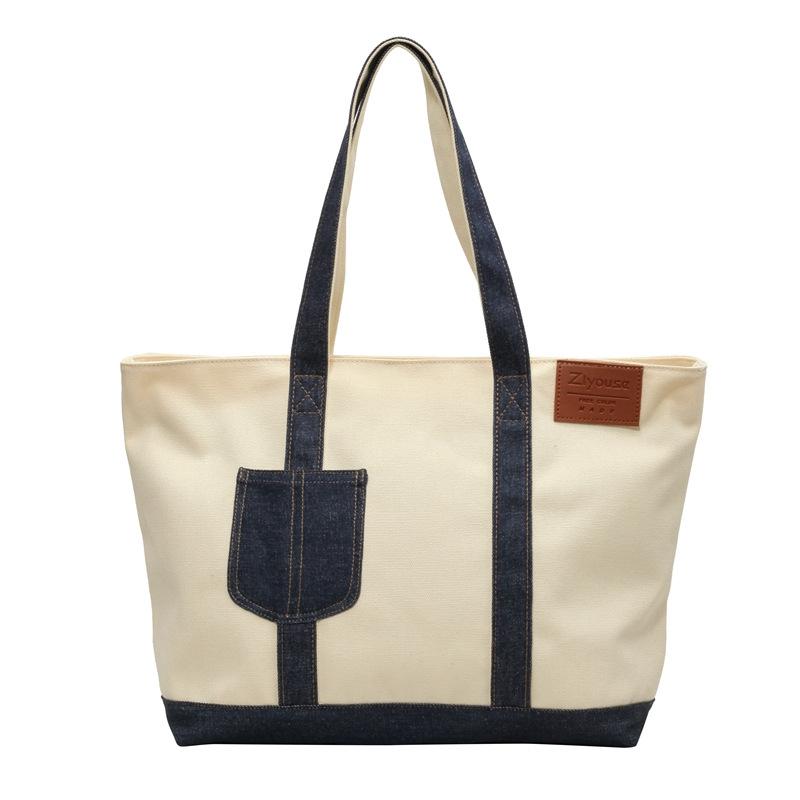 Canvas large bag handbag retro shoulder bag fashion women's bag women's handbag large capacity tote bag women's bag