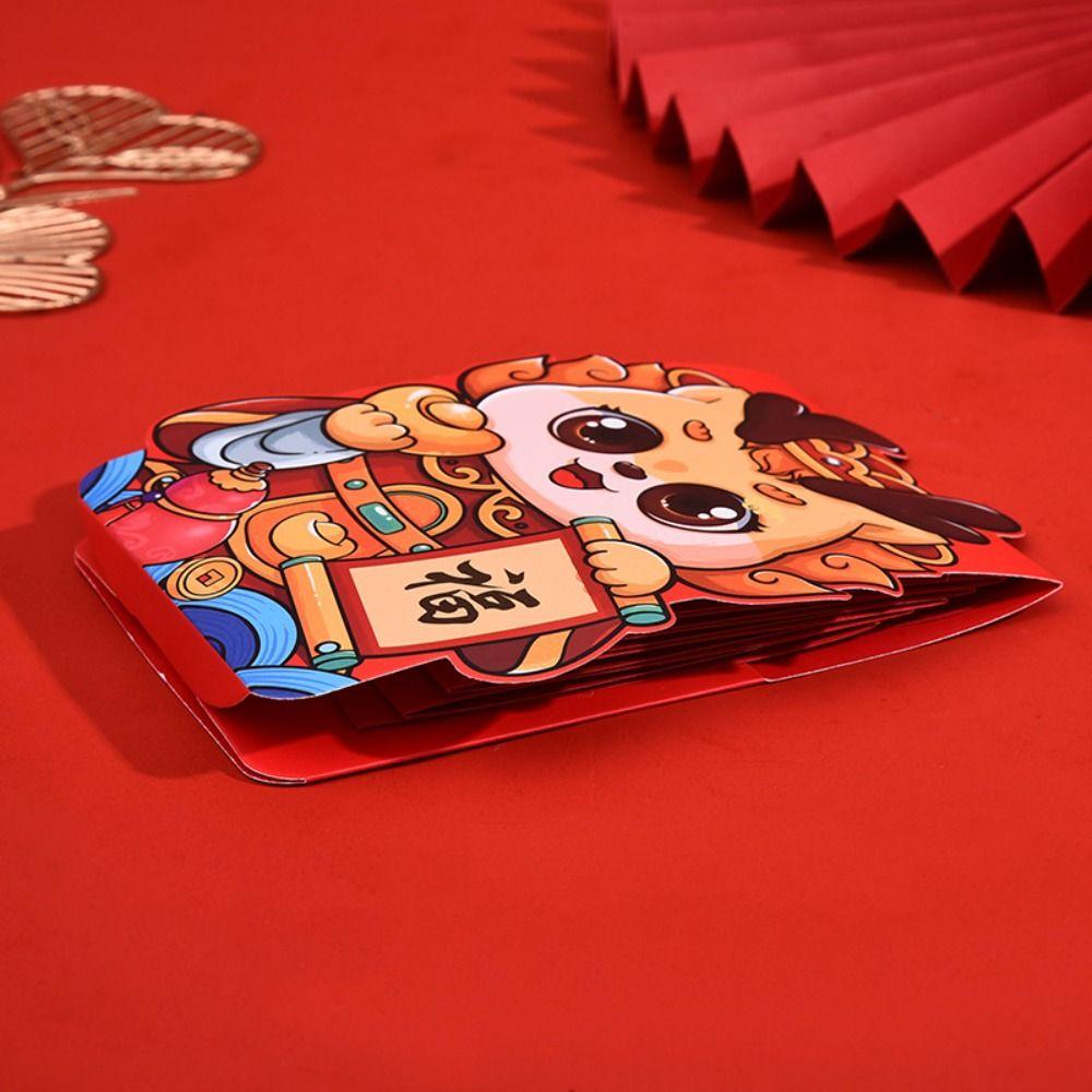 Dragon Pattern Red Envelope Luck Money Bag Money Bags Chinese HongBao Wedding Birthday