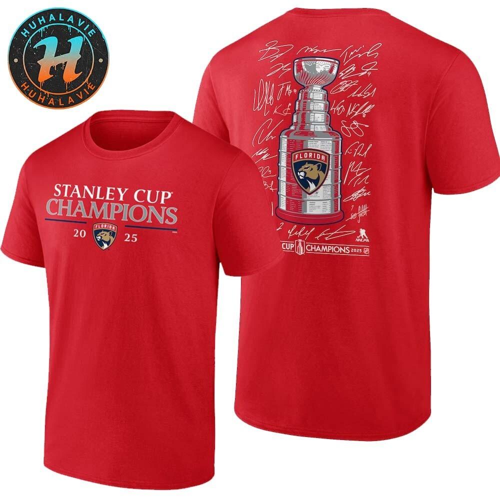 Official Florida P 2026 Stanley Cup Champions Shine Two Sided Print Unisex Tee XL
