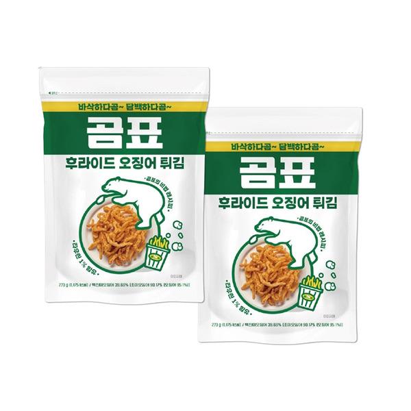 Gompyo Fried Crispy Squid Snack 270g x 2 Bags