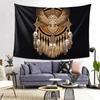 Native Mandala Owl American Tapestry Decoration Art Aesthetic Tapestries for Living Room Bedroom Home Wall Cloth Wall Hanging
