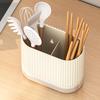 Wall-Mounted Punch-Free Chopstick Holder Basket for Kitchen Storage