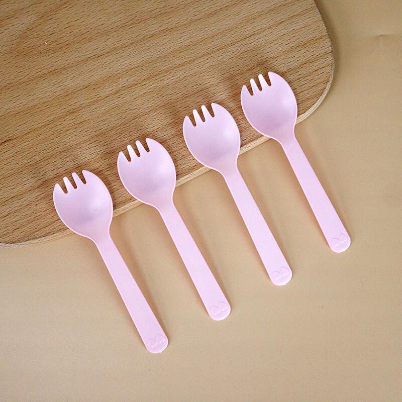 COFLYEE Disposable Plastic Dessert Spoons & Forks