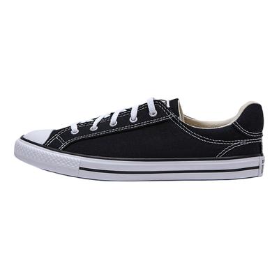 All Star Dainty Lucky Comfortable Thin Sole Non-Slip Wear-Resistant Low-Top Skate Shoes Women Sneaker Black A12950C